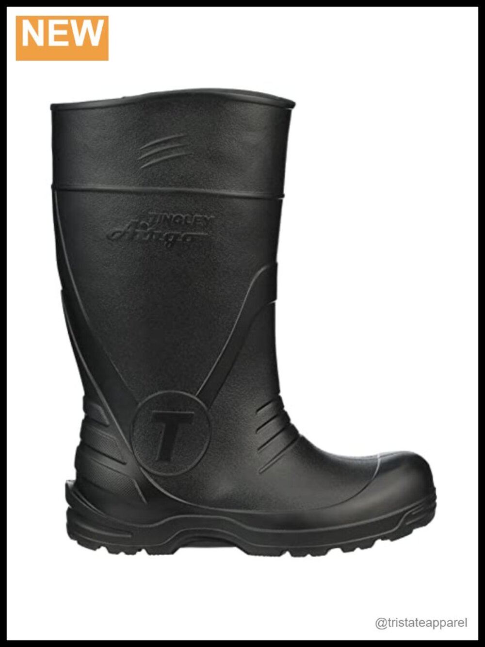 15" Knee High Composite Toe Work Rain Boots Waterproof Pull-On